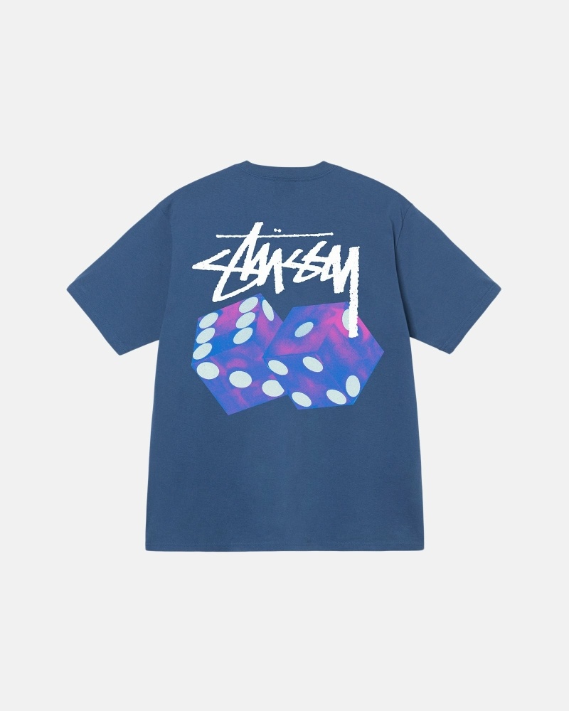 Stussy Authentic New Era T-shirts Herren Blau | DE0000093