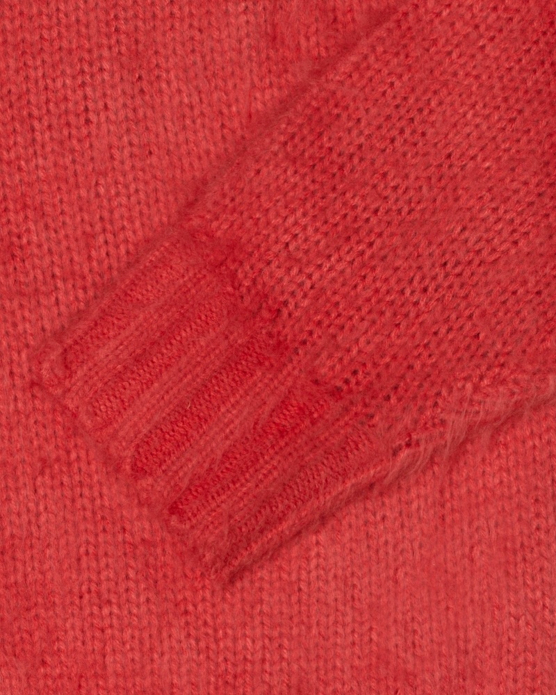 Stussy Brushed Cardigan Pullover Herren Rot | DE0000434