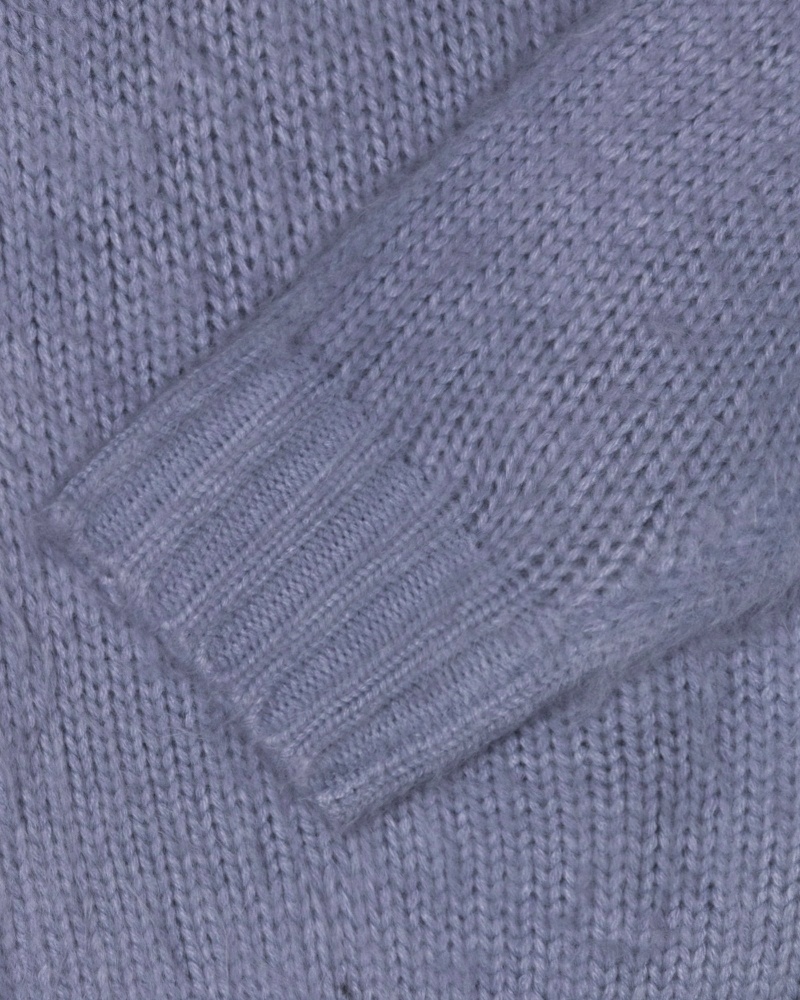 Stussy Brushed Cardigan Pullover Herren Lila | DE0000435