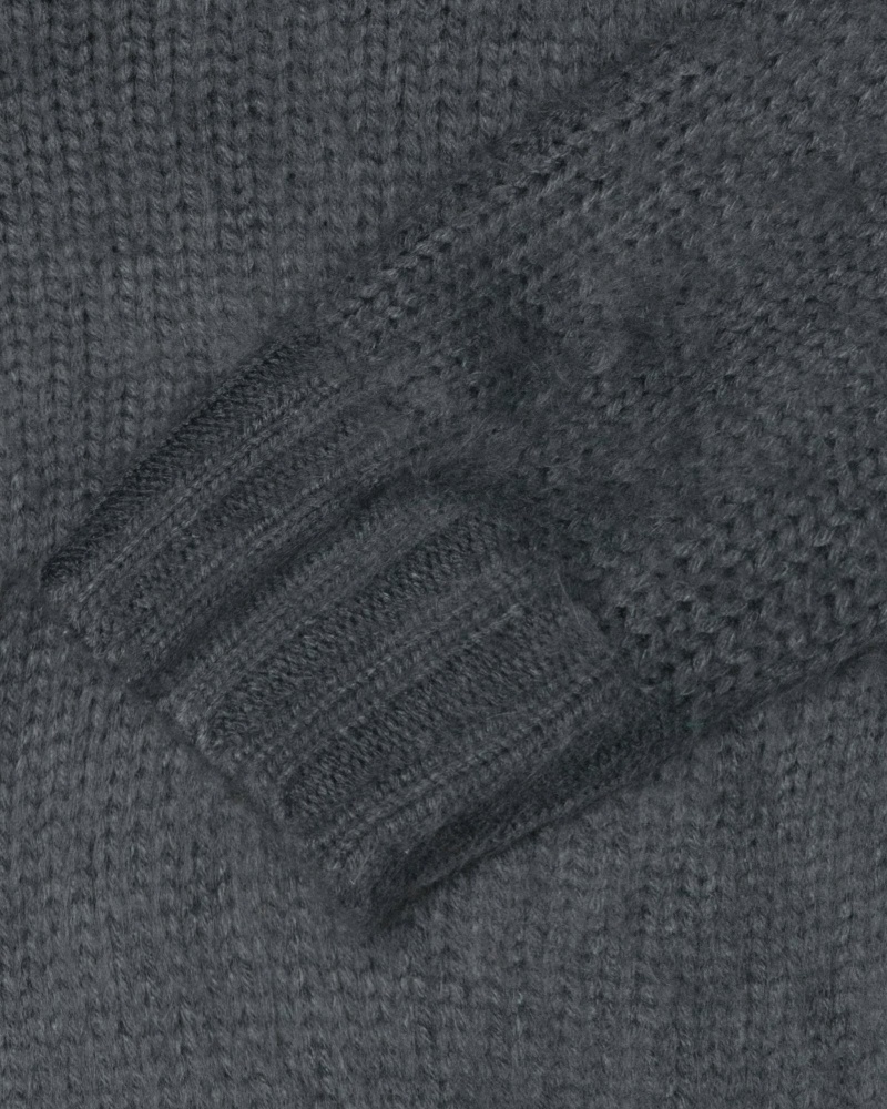 Stussy Brushed Cardigan Pullover Herren Grau | DE0000436