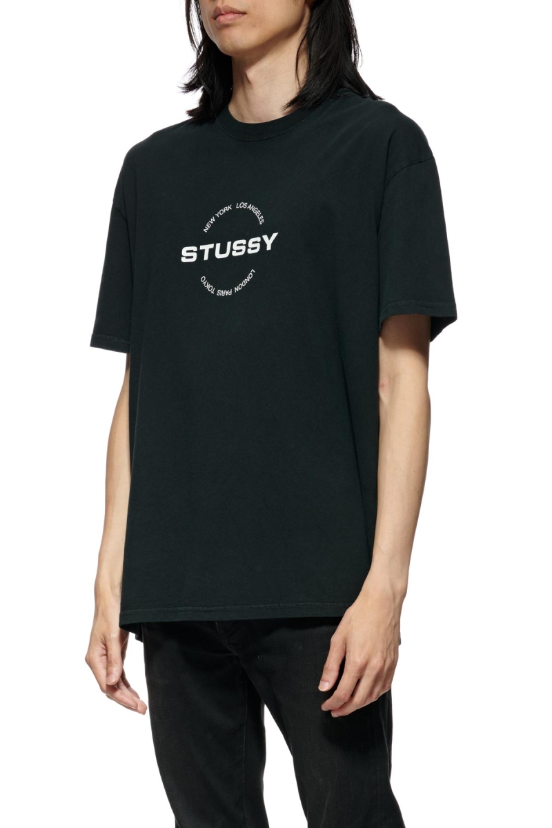 Stussy City Circle SS T-shirts Herren Schwarz | DE0000121