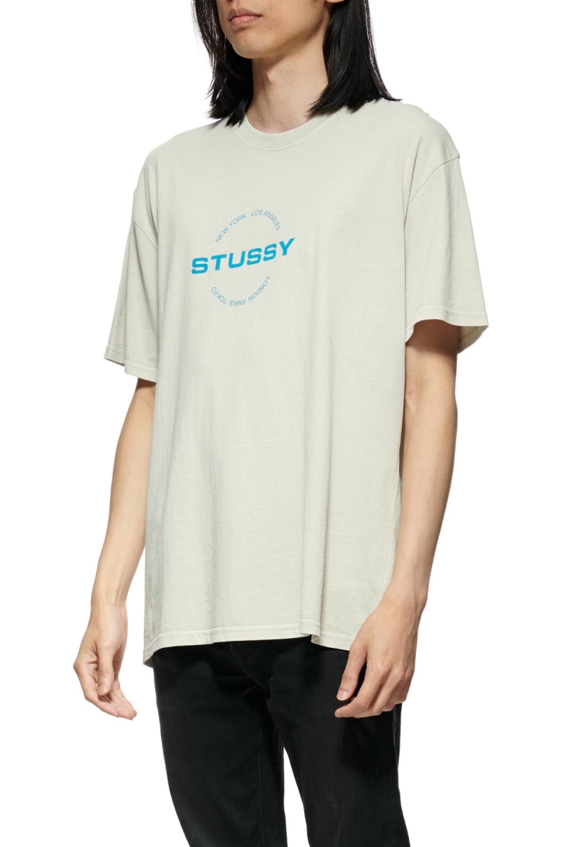 Stussy City Circle SS T-shirts Herren Weiß | DE0000122
