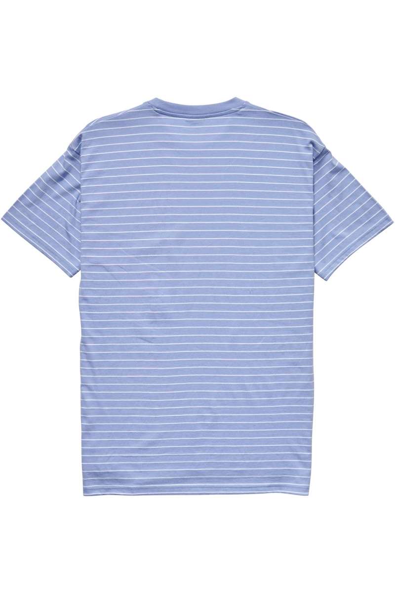 Stussy Dig Stripe SS Pocket T-shirts Herren Blau | DE0000162