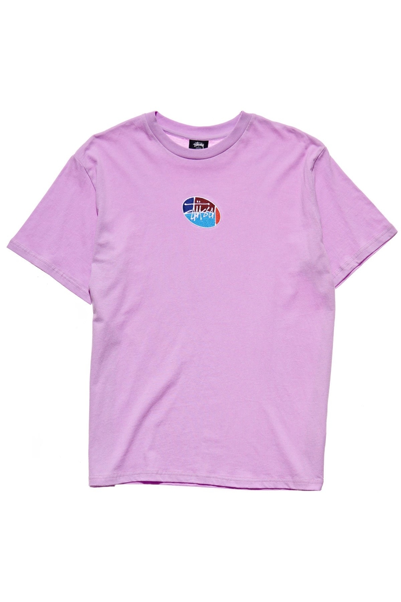 Stussy Emblem Boyfriend T-shirts Damen Rot | DE0000164