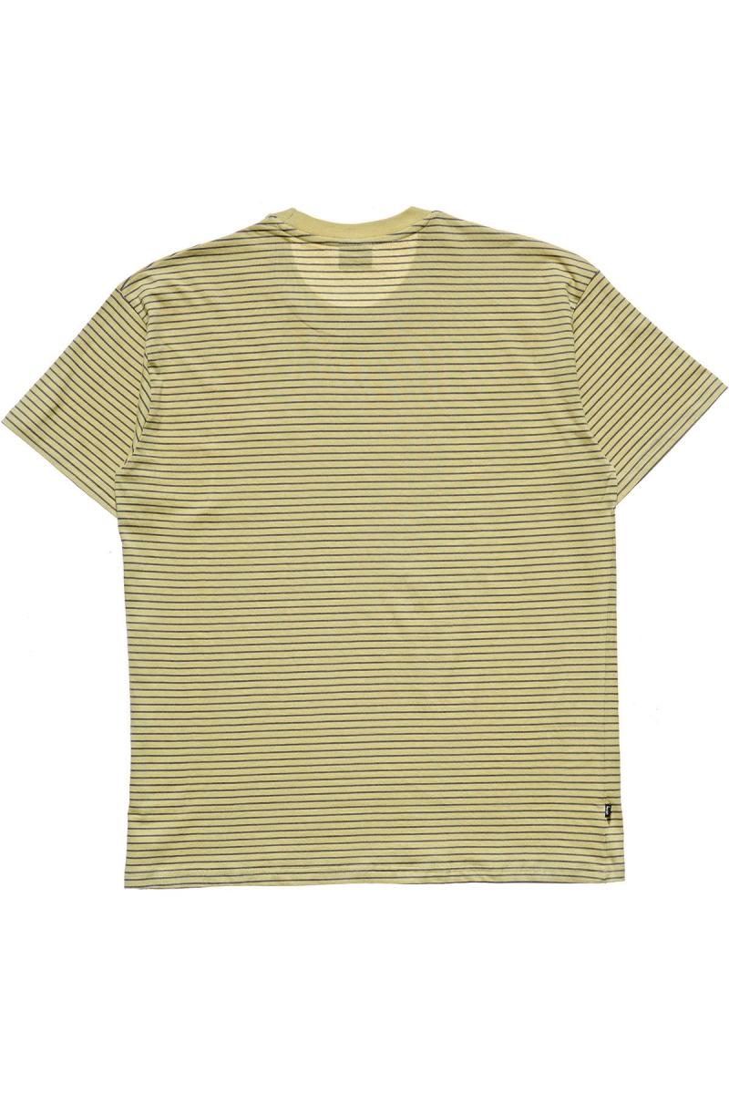 Stussy Emerald Stripe SS T-shirts Herren Grün | DE0000166