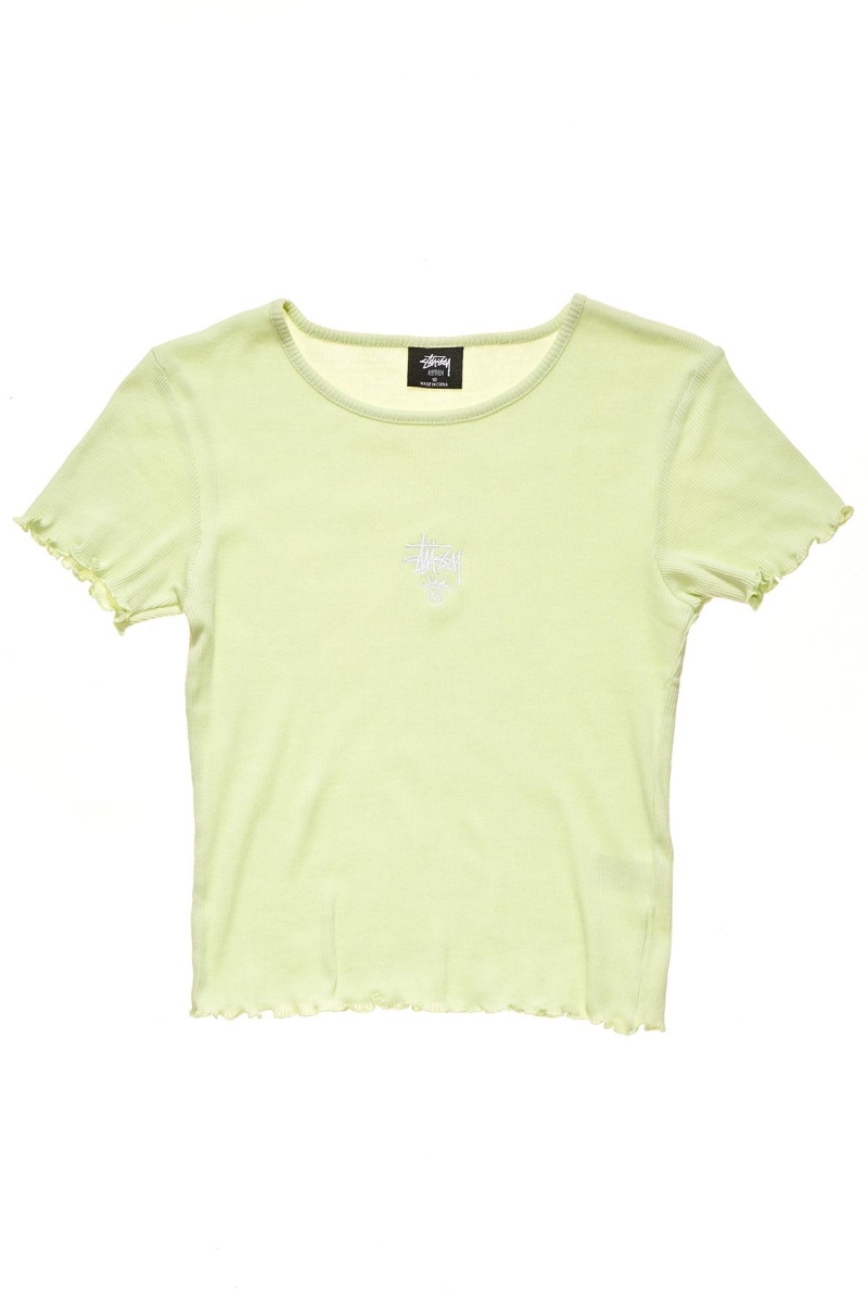 Stussy Fairmont Fluted T-shirts Damen Grün | DE0000168