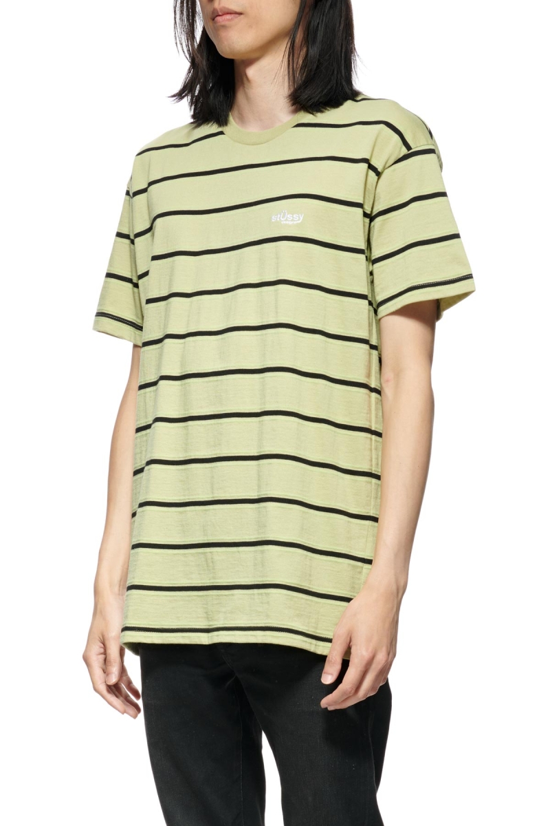 Stussy Glow Stripe SS T-shirts Herren Braun | DE0000172