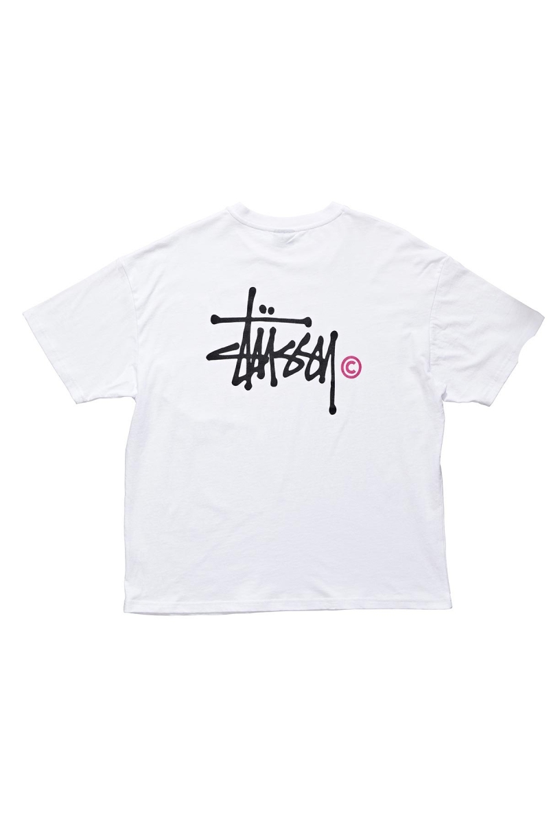 Stussy Graffiti Pigment Relaxed T-shirts Damen Weiß | DE0000181