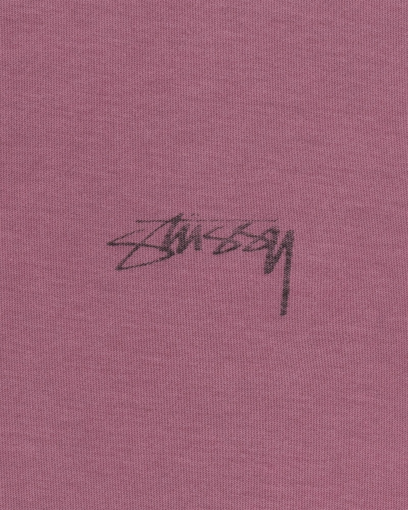 Stussy Lazy T-shirts Herren Lila | DE0000239