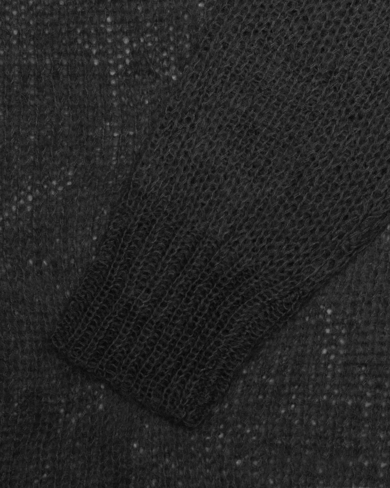 Stussy Loose Knit Logo Pullover Herren Schwarz | DE0000440