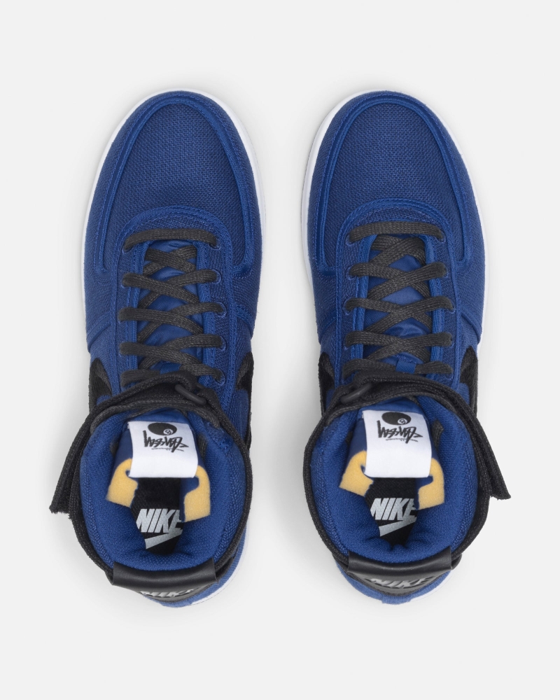 Stussy & Nike Vandal Hi Schuhe Unisex Blau | DE0001016
