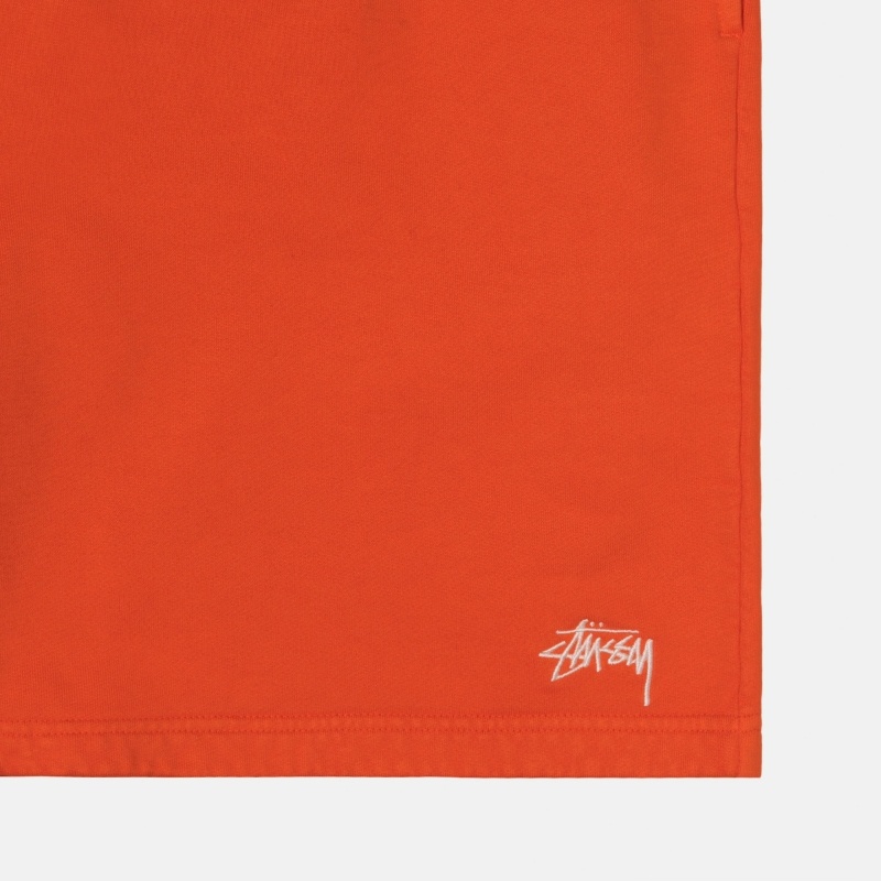 Stussy Overdyed Stock Logo Kurzes Kurze Hose Herren Orange | DE0000700