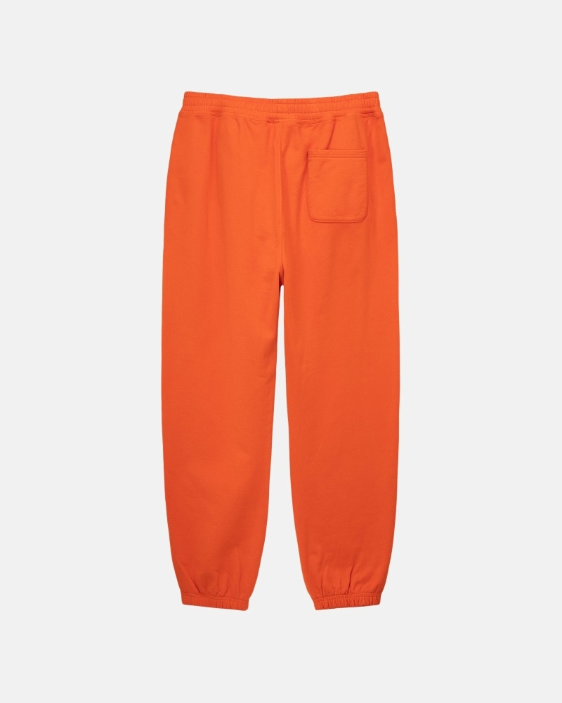 Stussy Overdyed Stock Logo Pant Sweathose Herren Orange | DE0000769