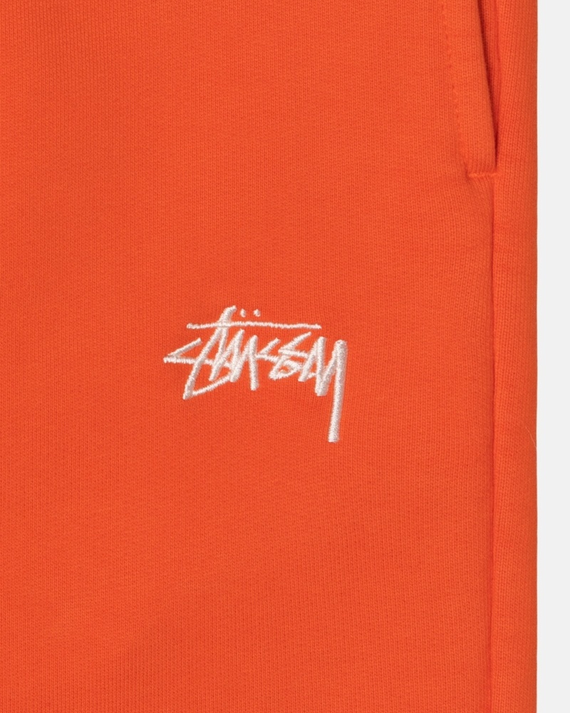 Stussy Overdyed Stock Logo Pant Sweathose Herren Orange | DE0000770