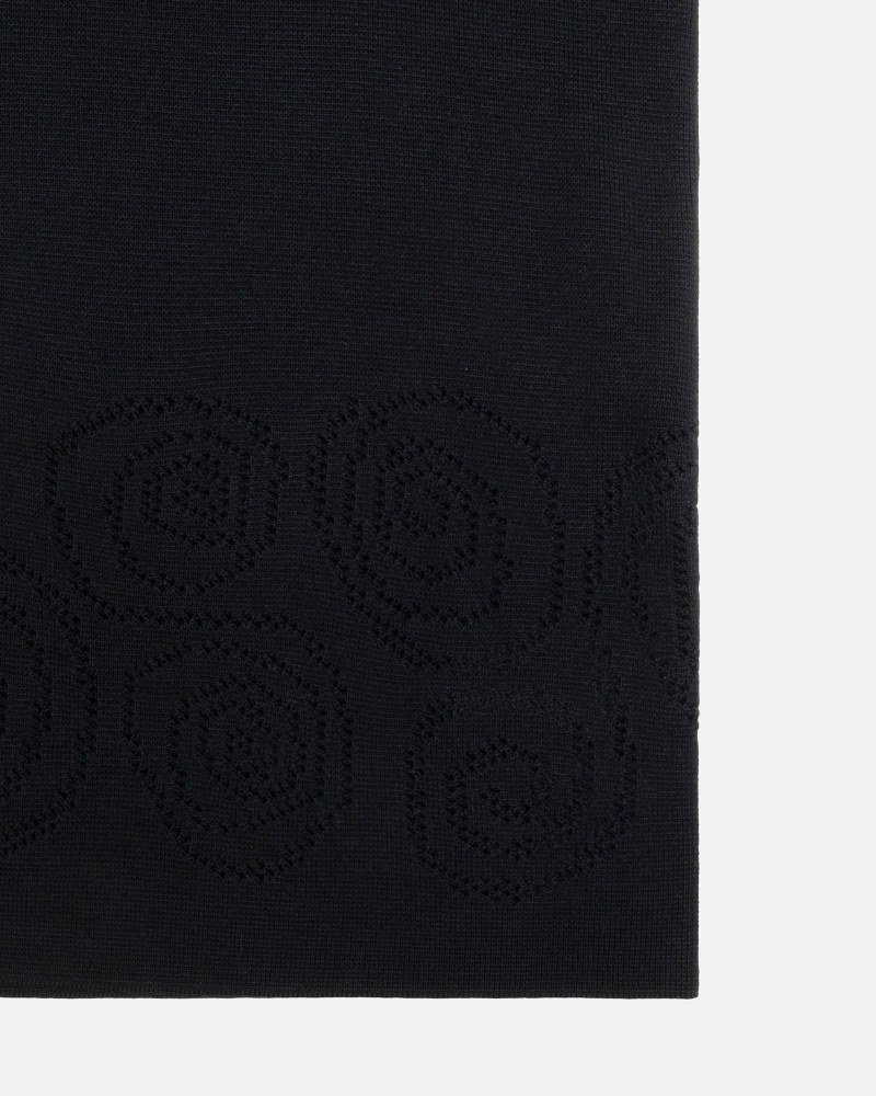 Stussy Perforated Swirl Knit Hemd Herren Schwarz | DE0000333