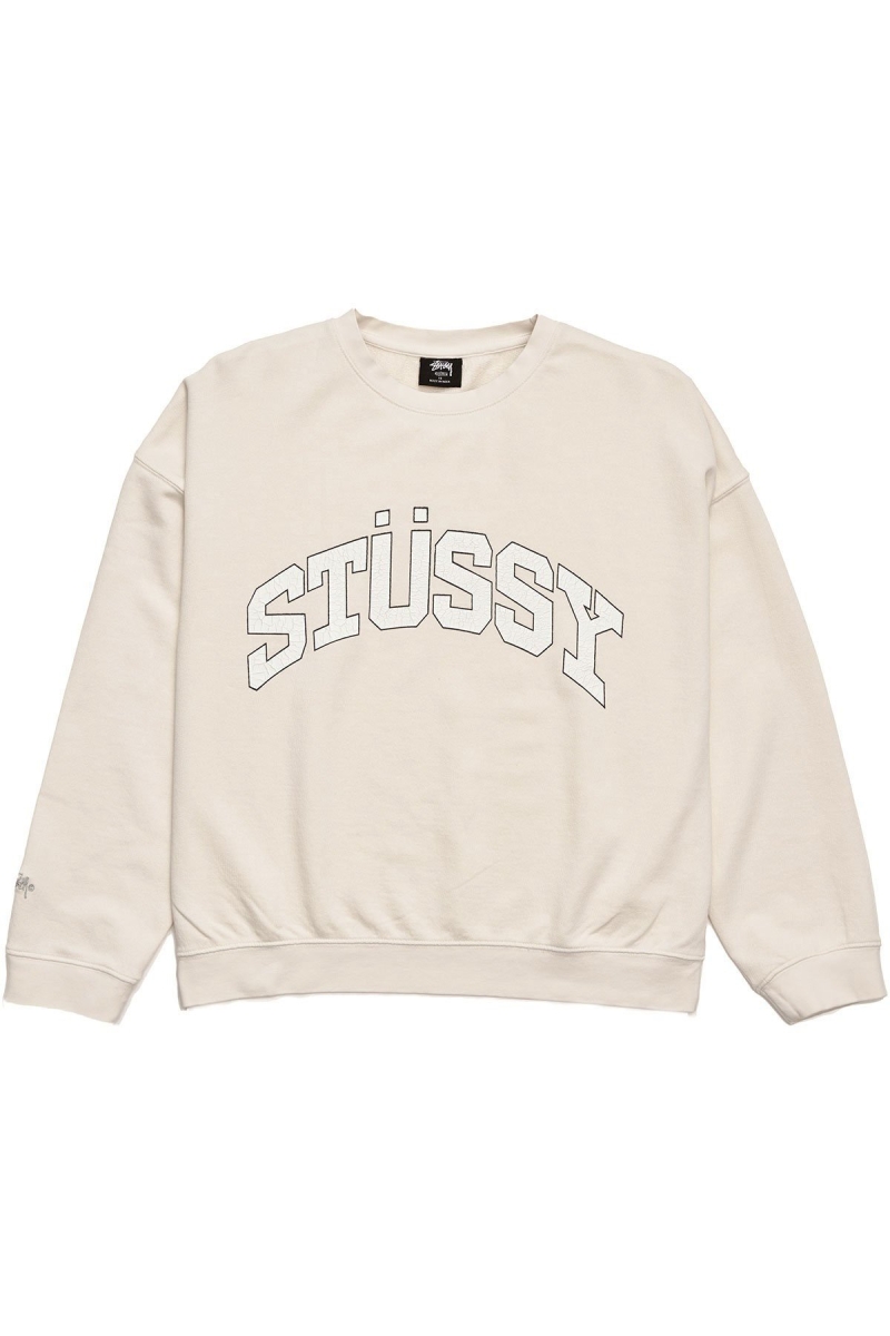 Stussy Scholarship BF Crew Pullover Damen Weiß | DE0000482