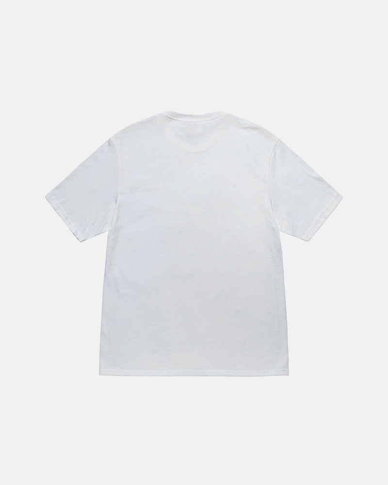 Stussy Stamp T-shirts Herren Weiß | DE0000269