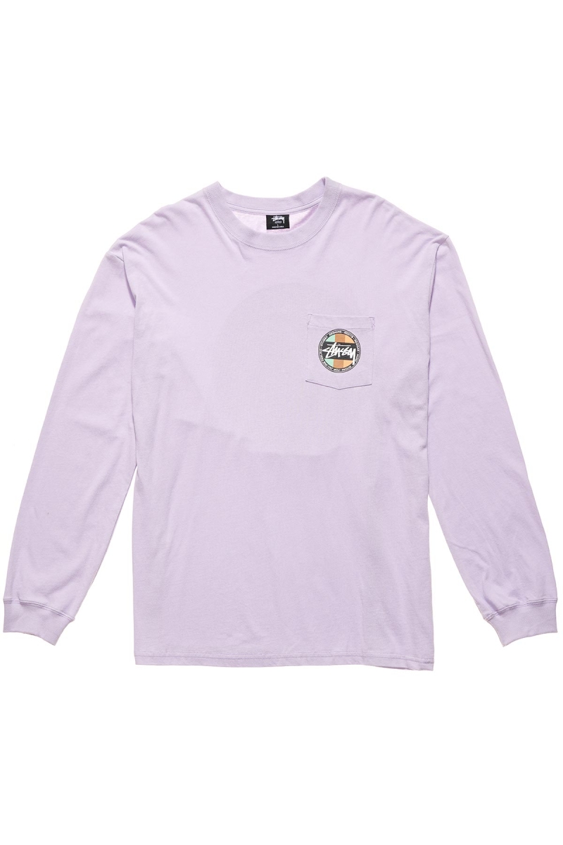 Stussy Surf Dot Pocket Tee Sweatshirts Herren Rosa | DE0000572