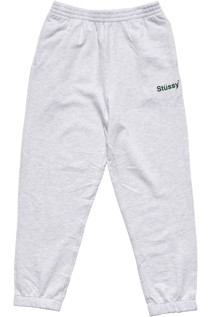 Stussy Text Fleece Trackpant Sportbekleidung Herren Weiß | DE0000418