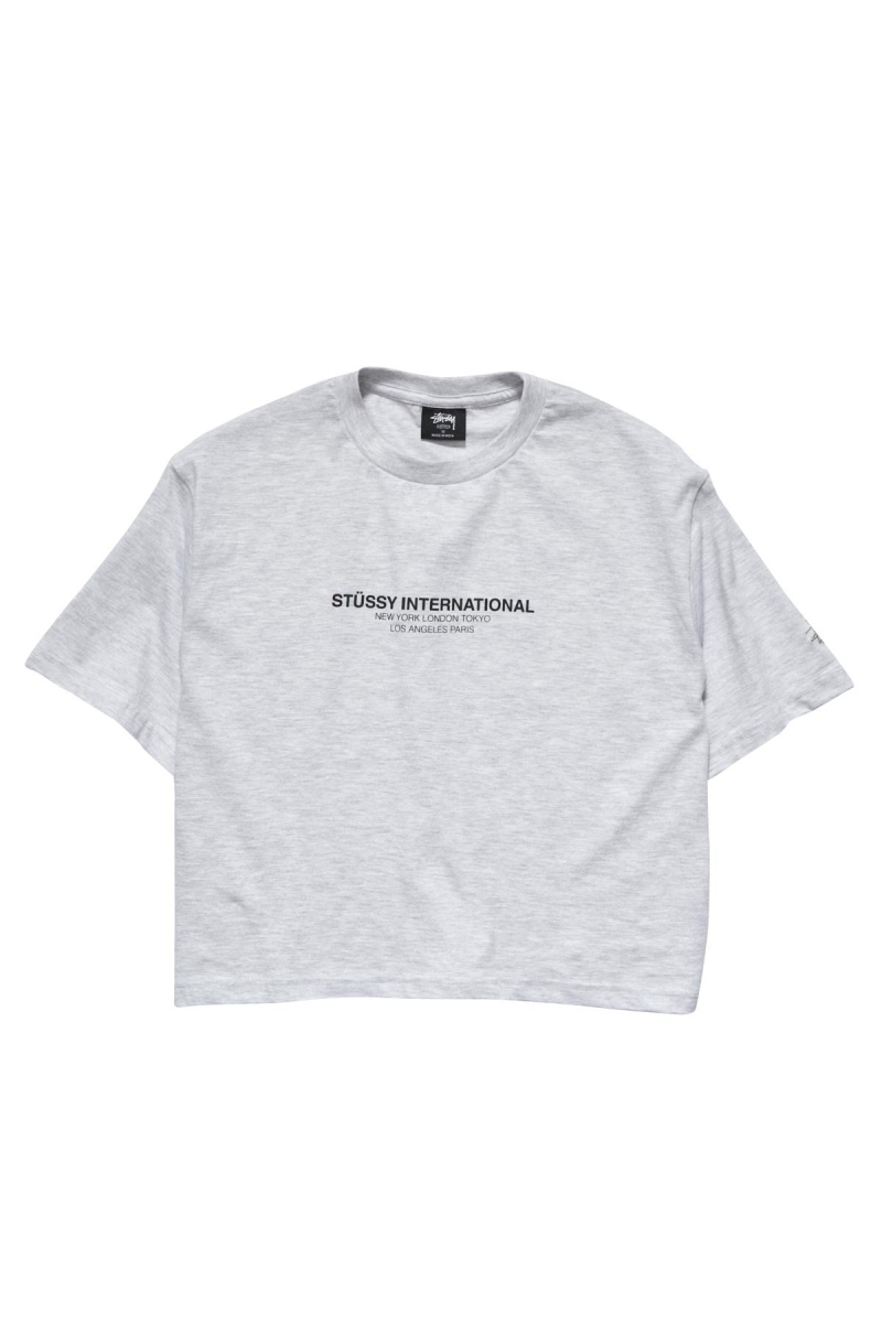 Stussy Text Waisted OS T-shirts Damen Weiß | DE0000278