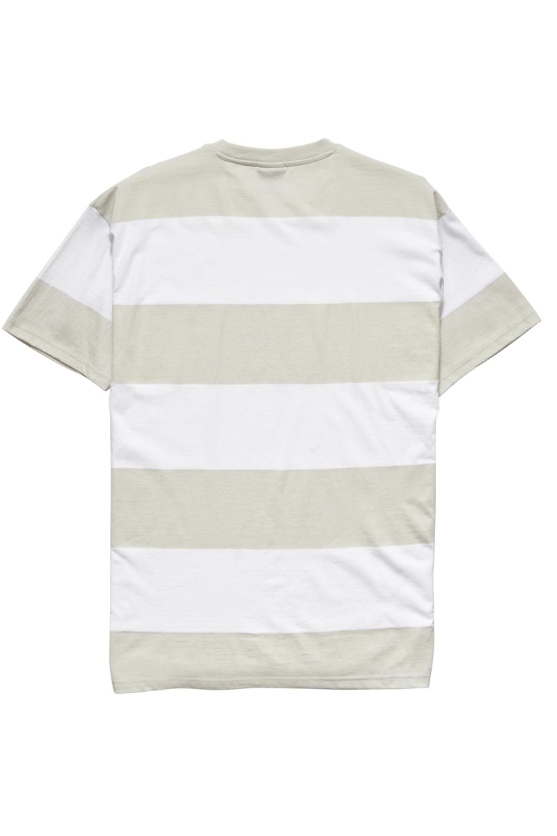 Stussy View Stripe SS Pocket T-shirts Herren Weiß | DE0000284