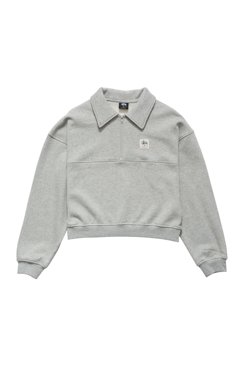 Stussy Workgear Sweatshirt Pullover Damen Grau | DE0000493