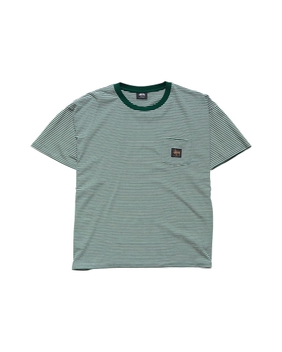 Stussy Authentic Yarn Dye SS Pocket T-shirts Herren Grün | DE0000097