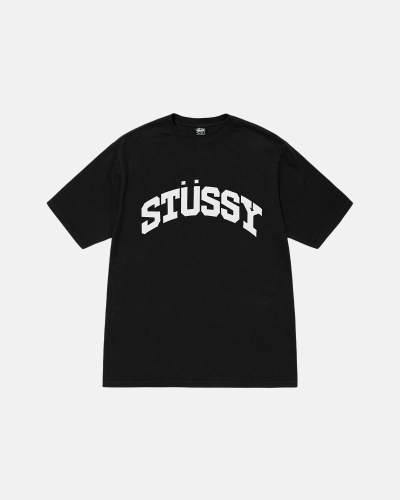 Stussy Block Sport Pigment Dyed T-shirts Herren Schwarz | DE0000116