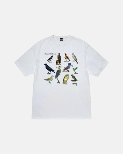 Stussy California Birds T-shirts Herren Weiß | DE0000117