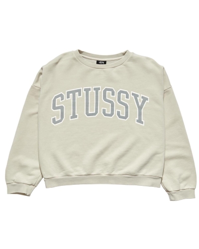 Stussy Campus OS Crew Pullover Damen Weiß | DE0000455