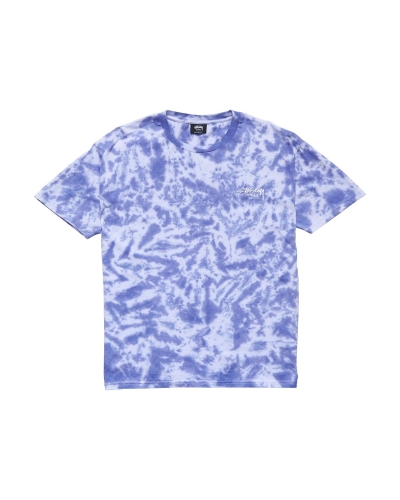 Stussy Designs Tie Dye T-shirts Herren Blau | DE0000155