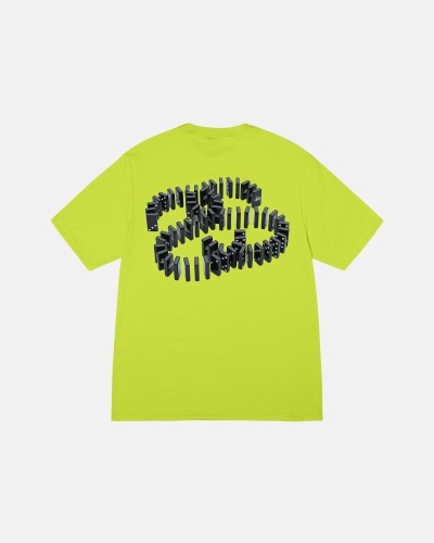 Stussy Dominoes T-shirts Herren Hellgrün | DE0000163