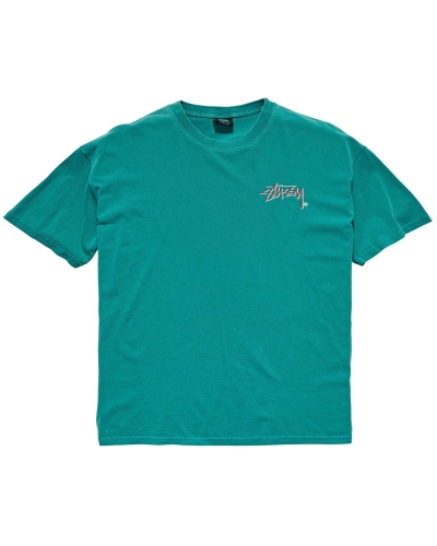 Stussy Shadow Stock SS T-shirts Herren Blau | DE0000264